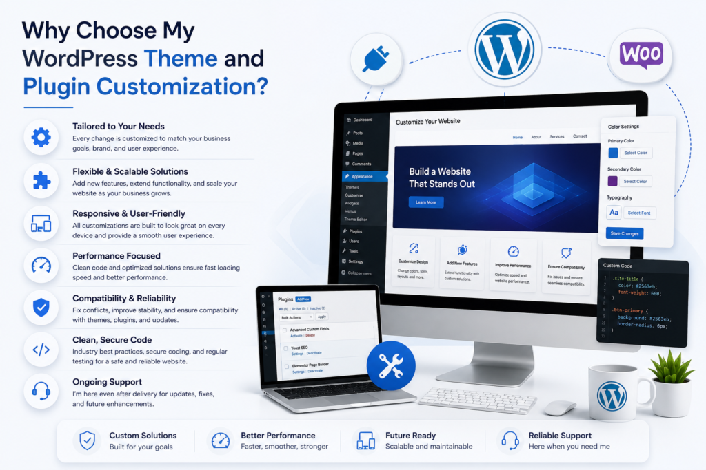 Benefits of WordPress theme and plugin customization services