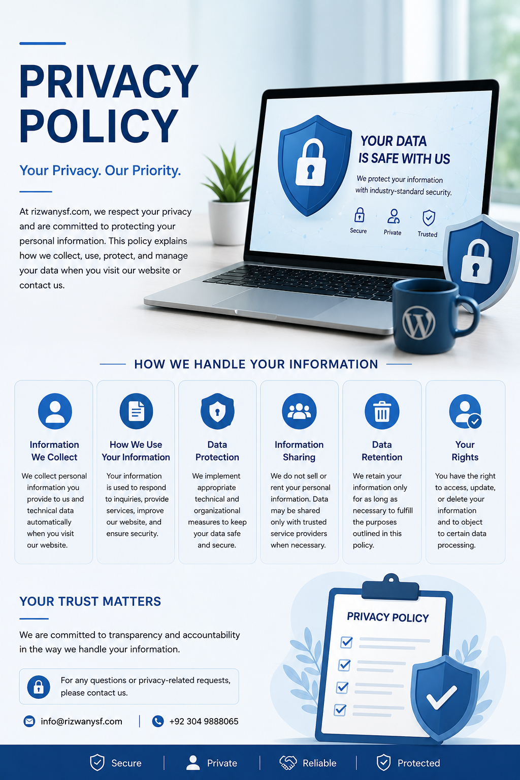 Privacy Policy and data protection information for rizwanysf.com