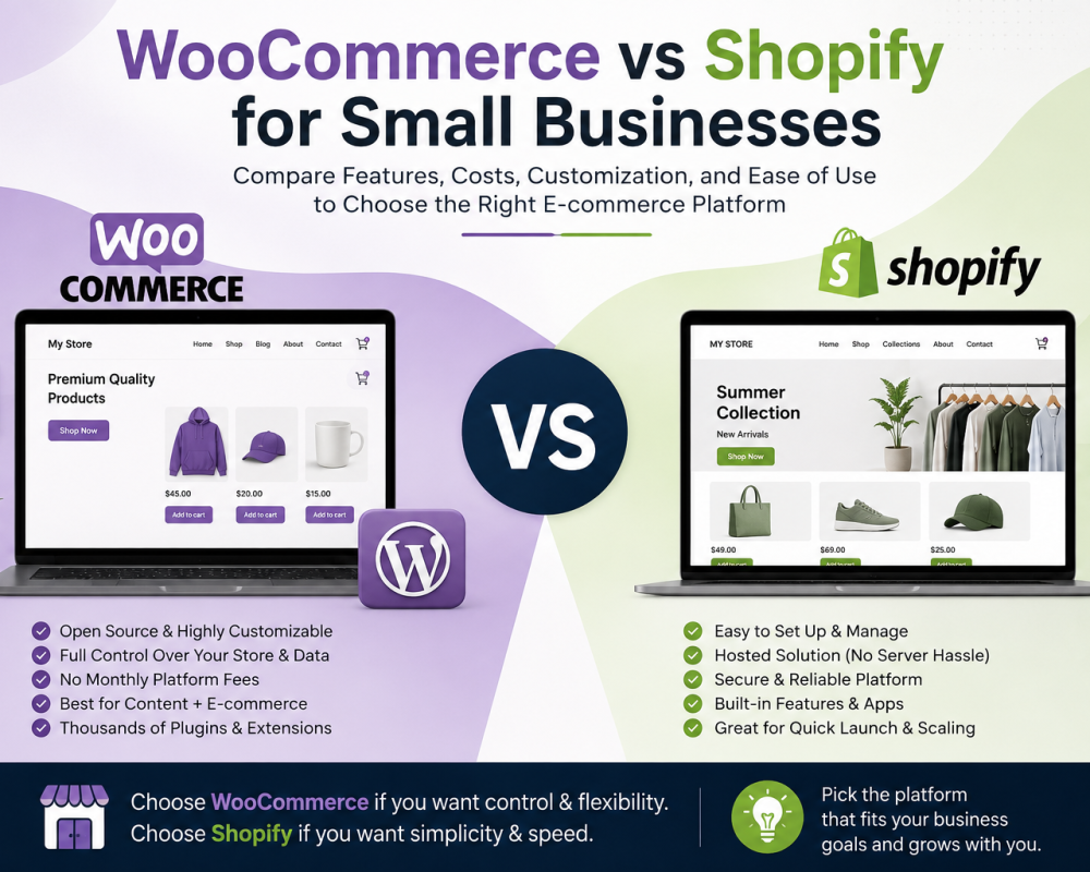 WooCommerce vs Shopify for Small Businesses: Which One Is Better?
