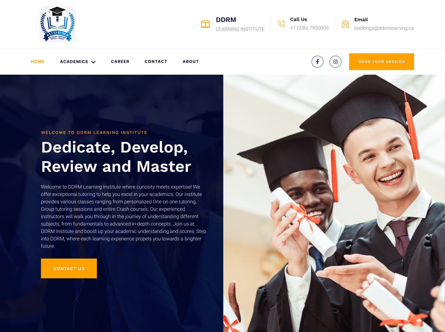 DDRM Learning Institute Website