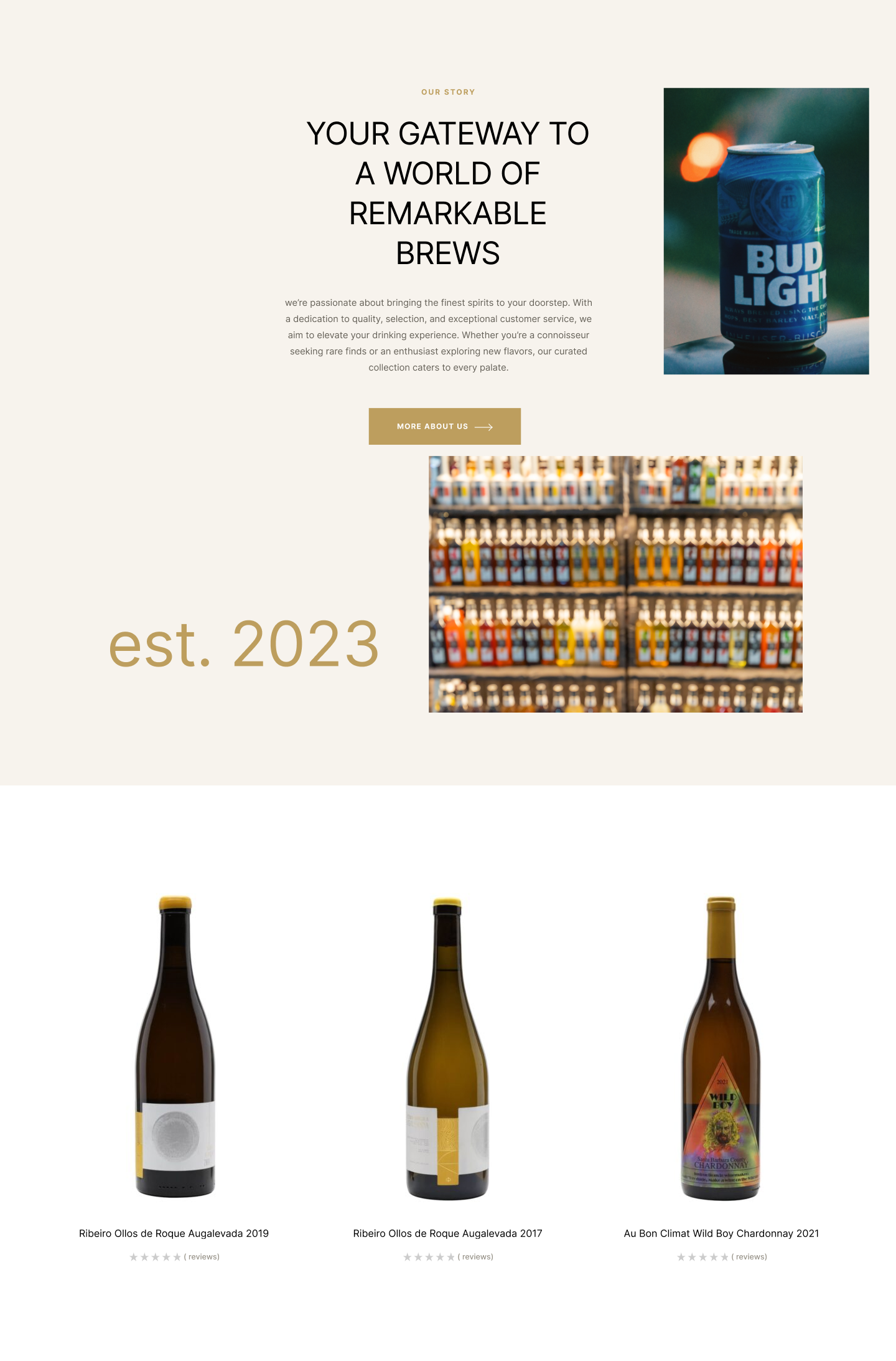 Premium Beer E-Commerce Website