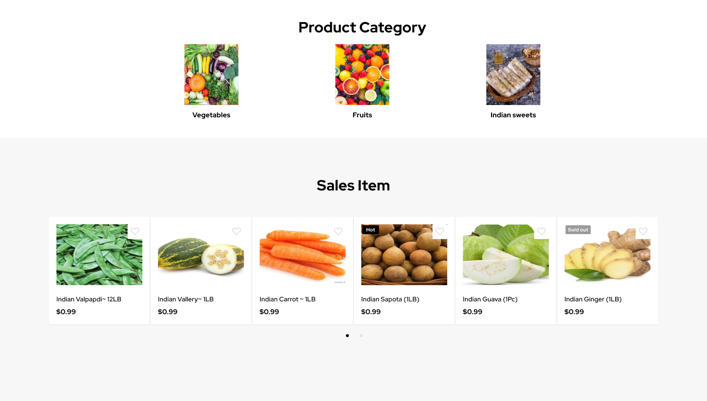 Online Grocery Store Website