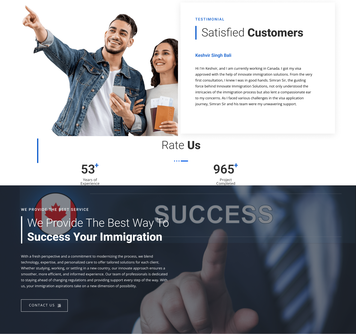Innovate Immigration Solutions Website