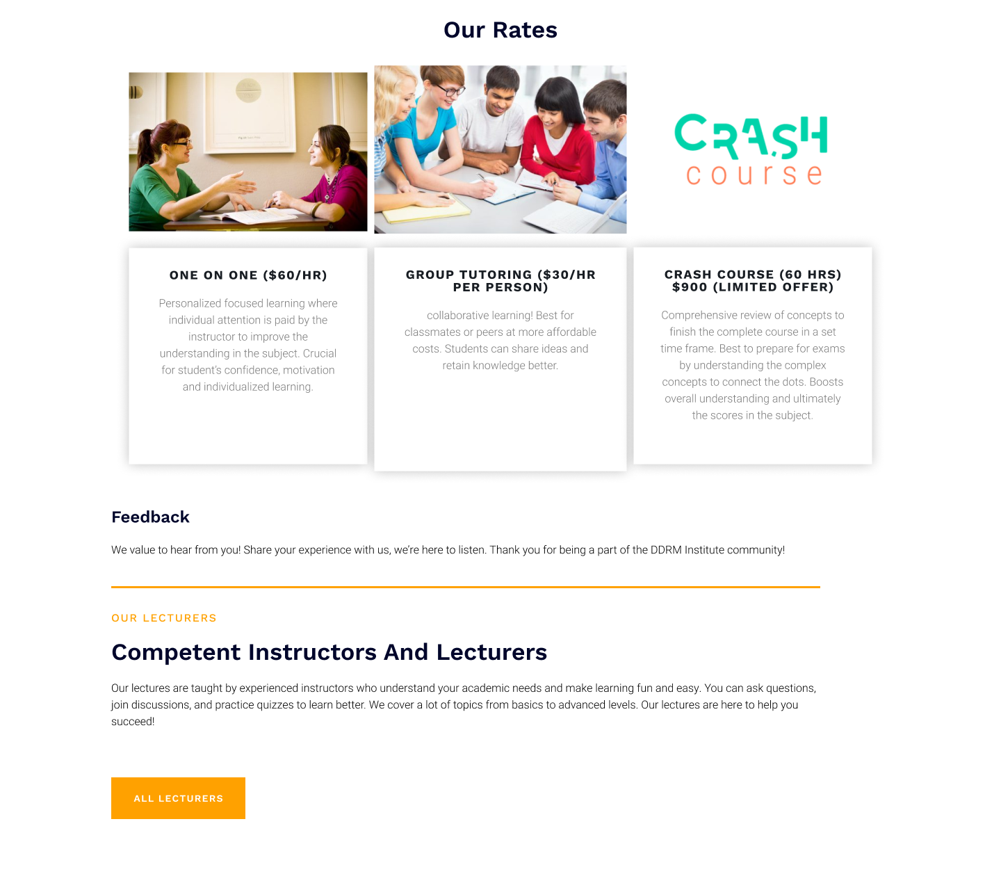 DDRM Learning Institute Website