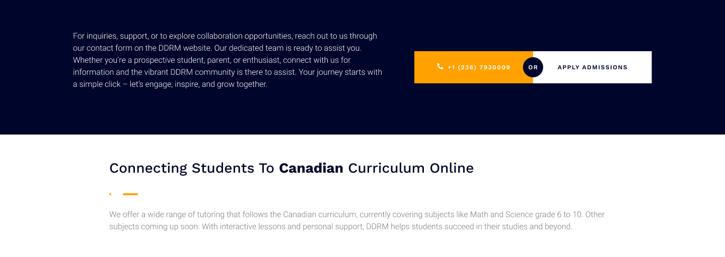 DDRM Learning Institute Website