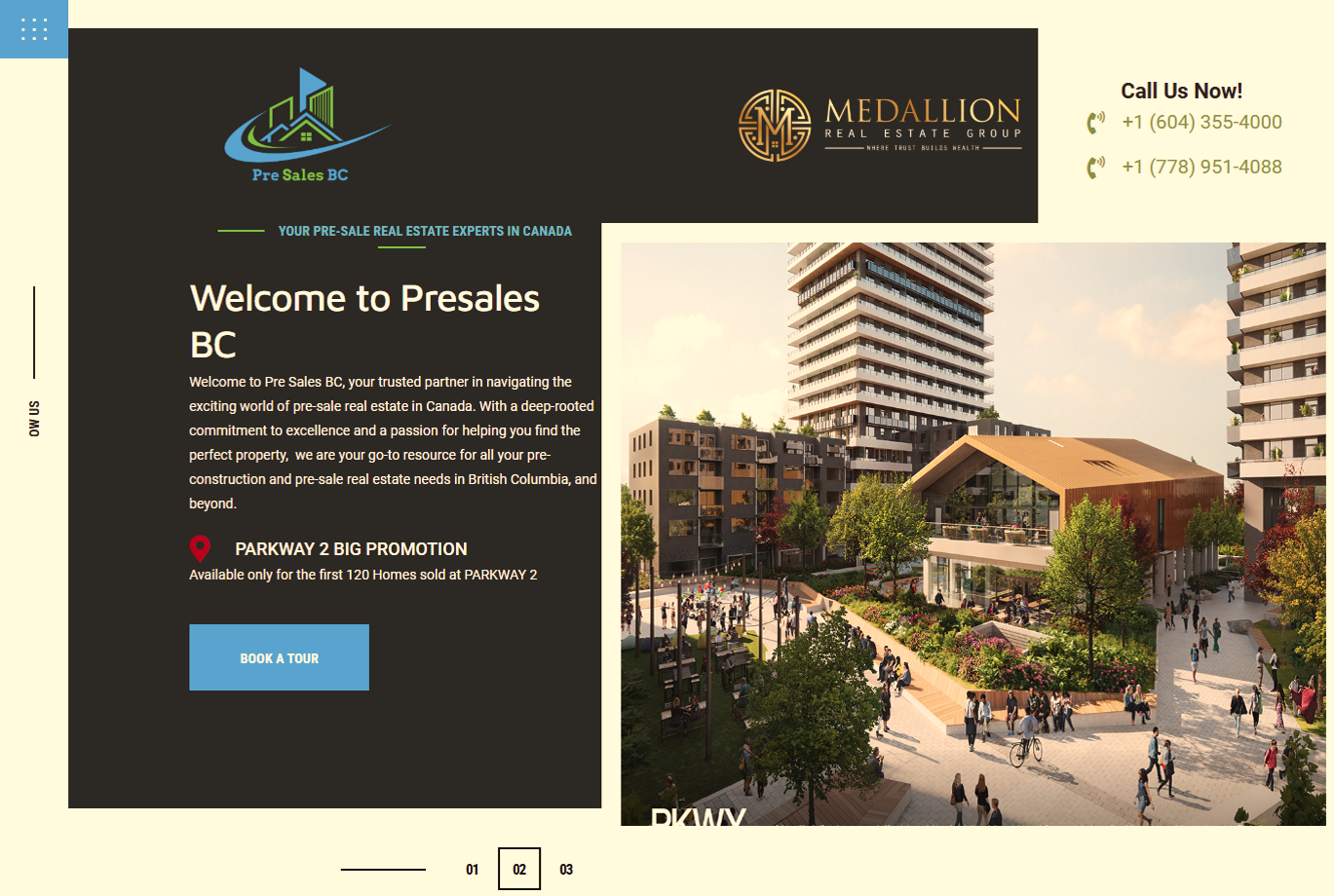 Pre Sales BC Real Estate Website