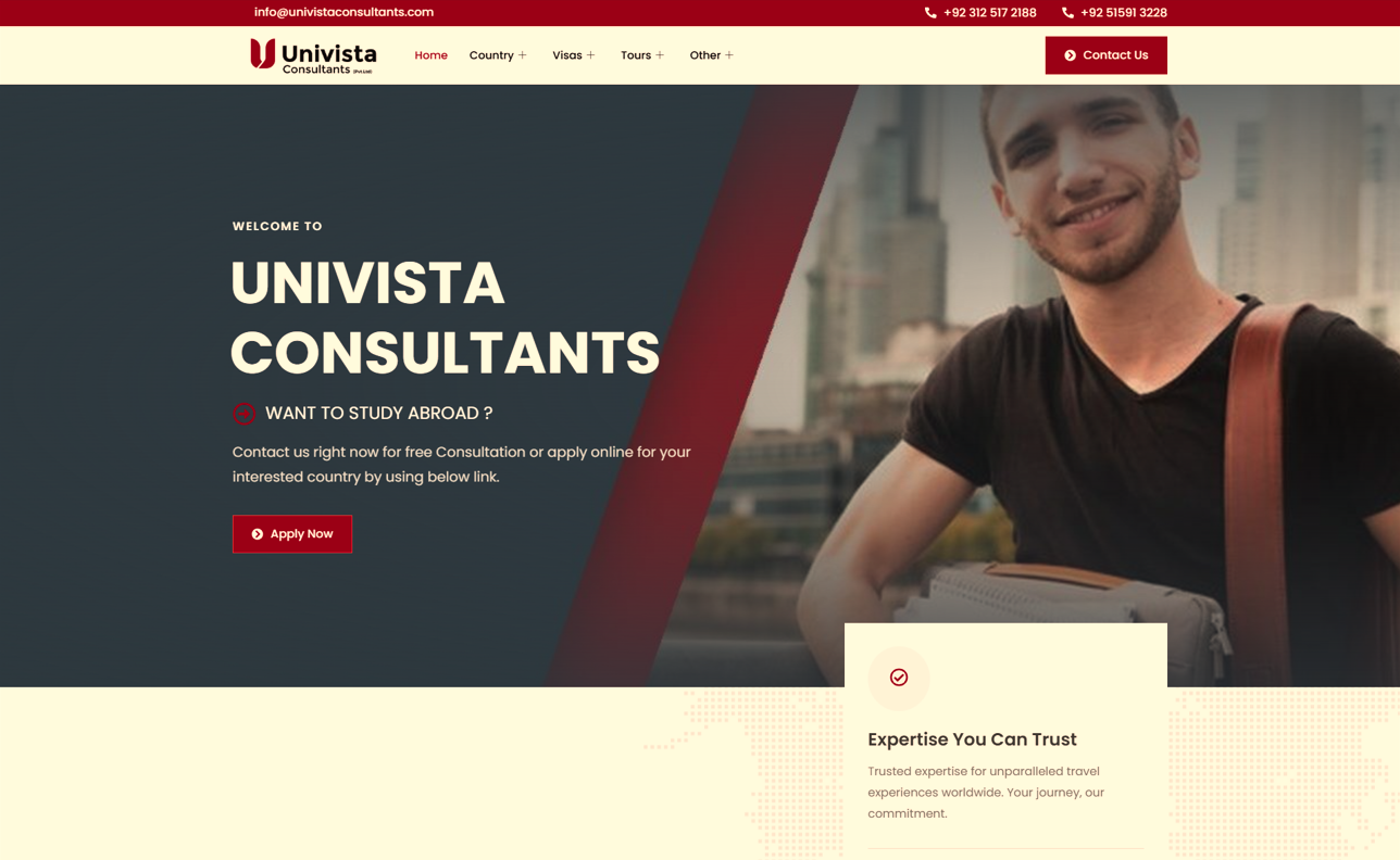 Univista Consultants Immigration Website