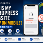 WordPress website slow on mobile showing mobile speed optimization and performance fixes